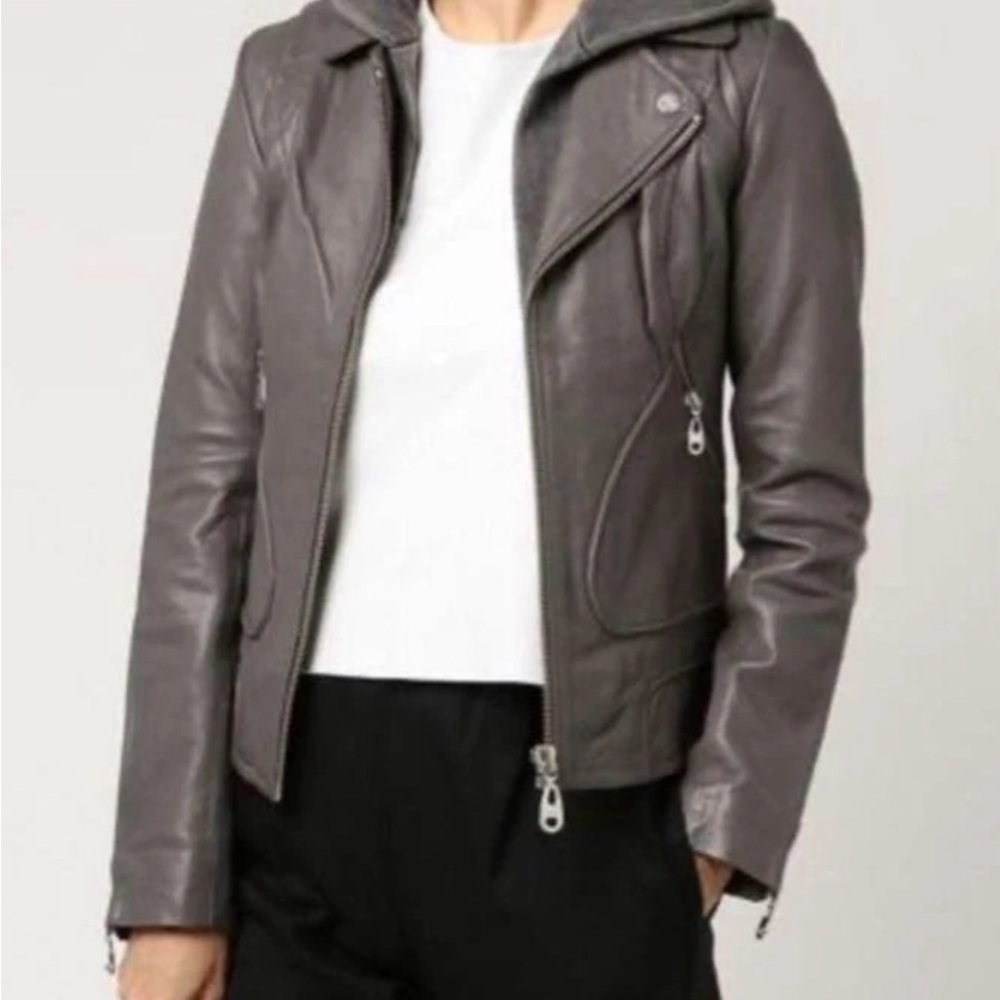 Doma Black Leather Jacket - image 1